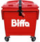 Biffa Bin Wheelie Bin Lid Lock with Padlock, Quick & Easy Stop Thief Heavy Duty, Euro Dumpster Lid Lock, Tough and Easy