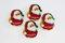 KAMACA 4er Magische Handtücher aus Baumwolle Weihnachten Adventskalender Mitgebsel Mitbringsel (4er Set Santa)