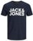 JACK & JONES Herren T-Shirt O-Neck JJECorp Logo Tee mit Frontprint 12151955 Navy Blazer XXL