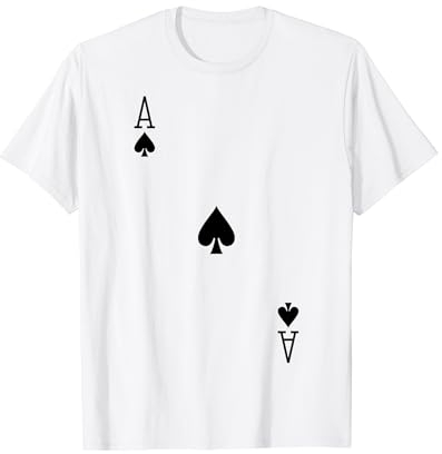 Kartenspiel Spielkarte Pik As Fasching Karneval Verkleidung T-Shirt
