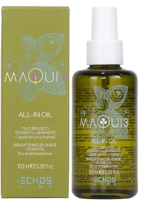 Echosline Maqui 3 Aceite bifásico Vegano aclarador para cabellos Secos y tratados-100 ml, Multicolor, One Size