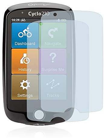 BROTECT (2 Stück Schutzfolie für Mio Cyclo 210 Displayschutz Folie Ultra-Klar