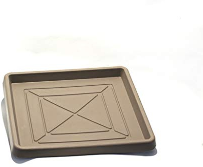 Soucoupe carrée en résine 40 cm. Tortora