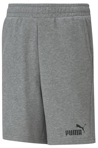 PUMA Jungen ESS Sweat Shorts B Knit Shorts, Grau, 140