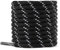 Knixmax Cordones Redondos para Zapatos [2 Pares] Cordones Duraderos para Botas de Senderismo y Trekking Zapatos,Negro-Blanco 140cm