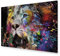 murando HandArt Bilder auf Leinwand Tiere 1 tlg Leinwandbild Wandbilder Wohnzimmer Wanddekoration Moderne Kunst - Löwe Farbflekcen Gesicht Abstrakt g-A-0277-b-a
