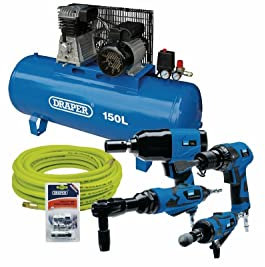 Draper Compressor & Air Tool Kit, 150L 70530