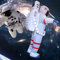 IRETG Inflatable Astronaut Costumes for Adult Funny Blow up Spaceman Suit Fancy Dress for Halloween Christmas Cosplay Party