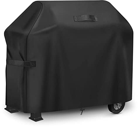 Large Barbecue Cover,BBQ Cover Waterproof 420D Heavy Duty Oxford Fabric Gas BBQ Grill Cover 5+ Burner Rip-Proof,Windproof&Anti-UV for weber,Brinkmann,Char Broil,Holland etc (72 Inch/183 cm)