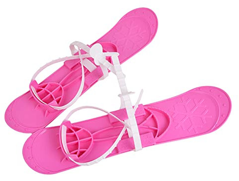 molti KINDERSKI SKI für Kinder mit BINDUNG mit Stöcken 5 Farben 40cm (Rosa)