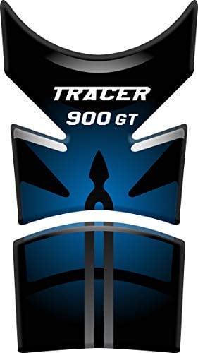 Tankpad PARASERBATOIO ADESIVO RESINATO EFFETTO 3D compatibile con YAMAHA TRACER 900 GT (Blu chiaro)