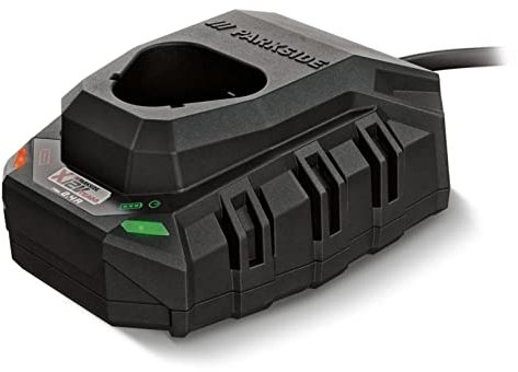 Parkside 12V Battery Charger 2.4A, With Automatic Charge Cut-Off, LED Indicator, Compatible with PARKSIDE X 12V Team Series