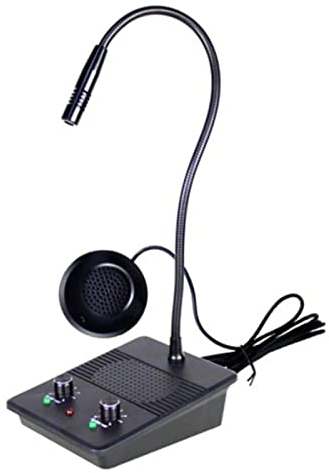 Fenster-Lautsprecher-Gegensprechanlage Bank-Gegensprechanlage Zwei-Wege-Fenster-Gegensprechanlage Lautsprecher Apotheken-Bank-Gegensprechanlage mit hochklarem Lautsprecher für Geschäftsbanken Little