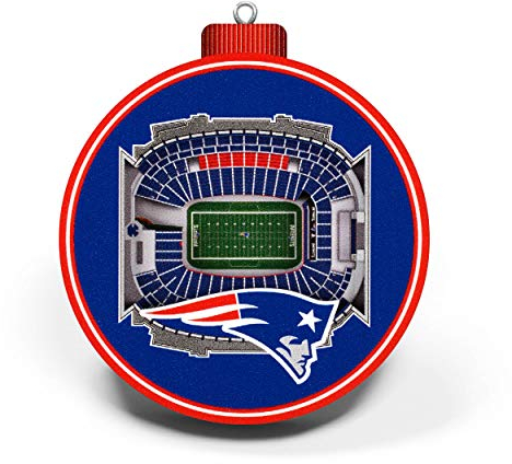 New England Patriots Weihnachtsbaumschmuck Weihnachten Ornament 3DStadiumView
