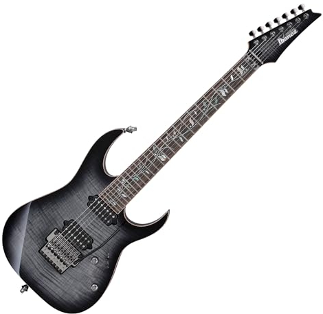 Ibanez J.Custom RG8527-BRE Black Rutile 7-String Electric Guitar with Case and Certificate of Authenticity