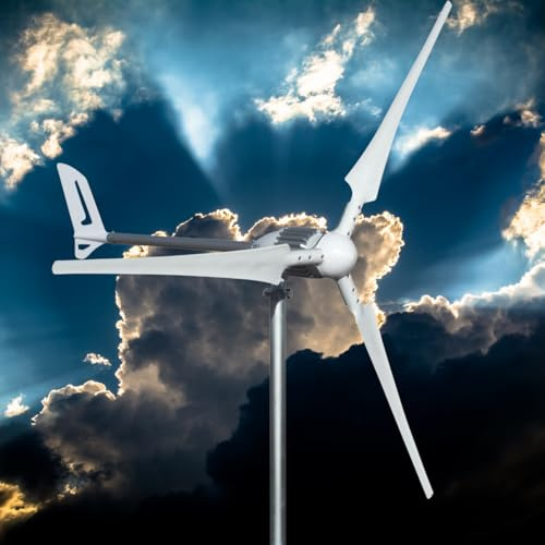 ISTABREEZE Generatore eolico a turbina eolica i-2000 Watt, 48 Volt, ala in bianco