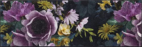 wash+dry Fußmatte, Anemone 60x180cm, innen und außen, waschbar