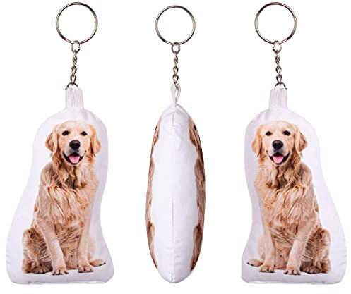 Personalisiertes 3D Fotokissen Schlüsselanhänger Kissen FOTOGESCHENK mit eigenem Foto (10 cm) Foto-Kissen Bedrucken mit Grafik (mit Füllung) 3D Tierkissen Mini Mensch [091]