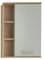 Pelipal Badezimmer Hängeschrank Quickset 963 in Salbei Nachbildung/Riviera Eiche quer Nachbildung, 50,5 cm breit | Bad Wandschrank mit 1 Tür und 2 Glas-Einlegeböden