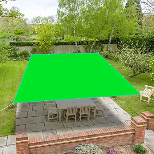 2023 Dernière Voile d'ombrage 3.5 x 5.5 m Auvent Imperméable Toile pour Pergola Couverture d'ombrage extérieure pour Jardin Terrasse Camping, Vert Tendre