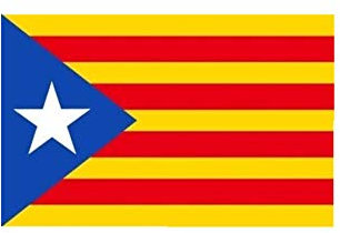 Stormflag Bandera Cataluña 3x5ft Bandera de CATALUÑA ESTELADA BLAVA 90x150cm poliéster 90g, 2 ojales de metal costura doble con ojal