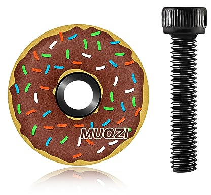 MUQZI Vorbau Kappe, Fahrrad Steuersatzkappe Ahead Gabel kralle MTB steuersatz Kappe mit Fahrradschrauben, Donut