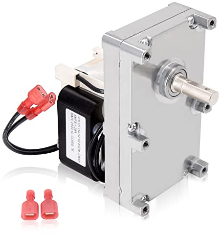 Criditpid Ersatz C-E-010 Schneckenmotor für Breckwell P23, P24, P24i, P26, P2000, P2700, SP6000 Pelletofen, 4 U/min im Uhrzeigersinn Schneckenmotor für Breckwell.