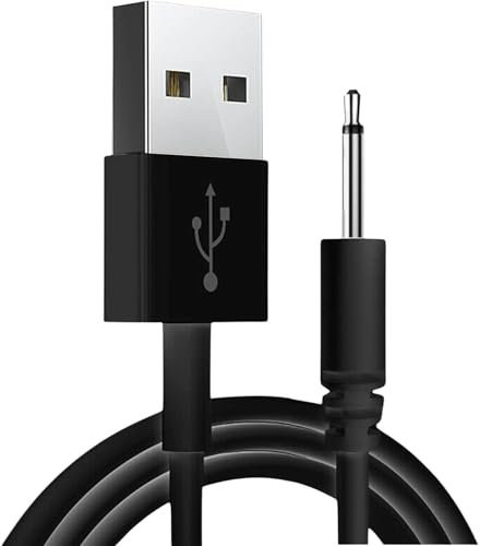 Nappex Cable DC 5V USB vers Jack 2.5 mm - Chargeur pour Jouets Adultes - 80cm - Noir