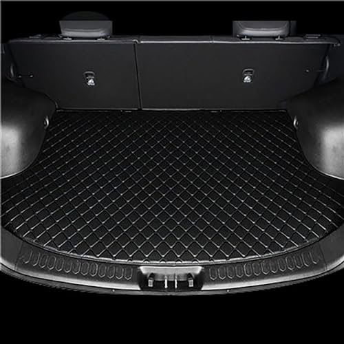 AGSu Coche Cuero Alfombrillas Maletero para Kia Niro 2017-2023, Maletero Bandeja Forro Impermeable Antideslizante Maletero Protectora,A/Black