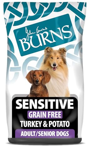 Burns Pet Nutrition Complete Dry Hypoallergenic Dog Food For Sensitive Dogs � Turkey and Potato 12 kg