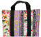 AMA Milano Handtasche, Kleiner Shopper, Floral-Mustermix