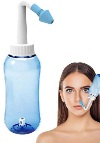 Rurunklee Neti Pot Quetschflasche, Nasenspülflasche | Nasenspülreiniger-Flasche - 300 ml Neti Pot Sinus-Spülflasche für Erwachsene und Kinder