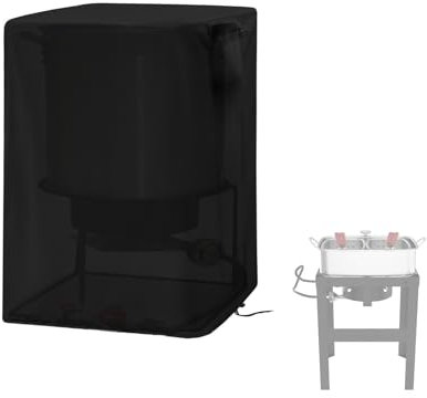 Aidetech Housse de friteuse d'extérieur pour friteuse Nexgrill en aluminium de 17,7 l / pour friteuse OuterMust - Housse imperméable au propane pour la cuisine en plein air - 43,2 x 35,6 x 63,5 cm