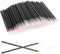 Lot de 150 pinceaux jetables ultra fins pour eyeliner - Pinceaux pour eyeliner - Pinceaux pour les yeux - Pinceaux de maquillage - Noir et jaune