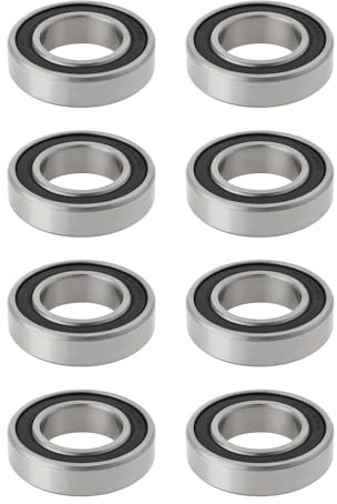 eMagTech 8 Stück Rillenkugellager Kugellager mit Gummidichtung 61904 6904-2RS 20mm Innendurchmesser 37mm Außendurchmesser 9mm Dicke für Fahrräder Roller Rotierende Maschinen