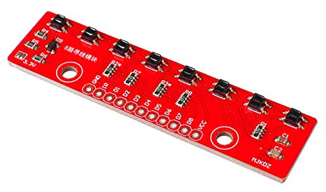 Vdaxvme Lichtschranke mit 8 Kanälen, Lichtschranke, Schienenmodul, Hindernisvermeidung