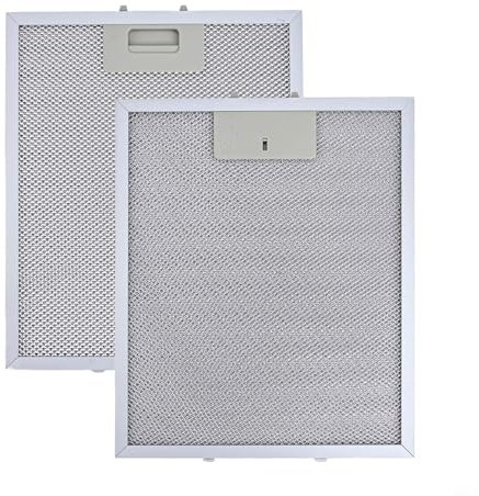 HpLive 2 filtros de grasa para campana extractora Rangemaster, rejilla de aluminio lavable, 30 x 25 cm, filtro metálico para campana extractora