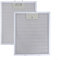 HpLive 2 Stück Dunstabzugshaube Fettfilter für Rangemaster, Aluminium Gitter Waschbar, 30x25cm, Metallfilter für Abzugshaube