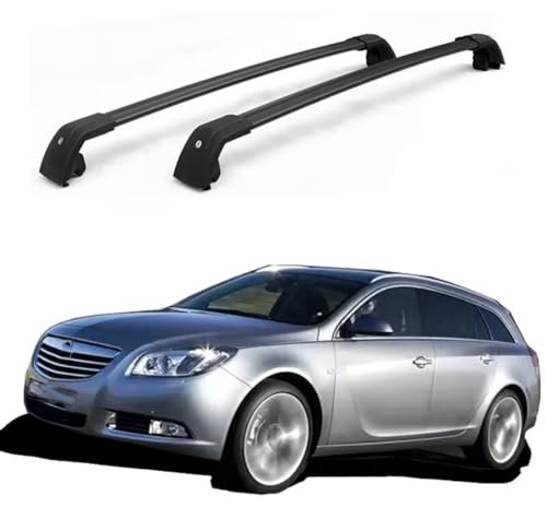 ljxwzh Dachgepäckträger für Opel Insignia 5-Door 2008-2014, Querträger, Gepäckträgerschienen Oben, 2 STK,Black-Black