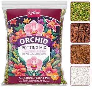 Riare Orchideenerde 4L, Premium Orchideensubstrat zum Umtopfen mit Perlite | mit Moos, Kokosfaser, luftiges Orchid Bark Substrat für Zimmerpflanzen, optimale Wurzelbelüftung und gesundes Wachstum