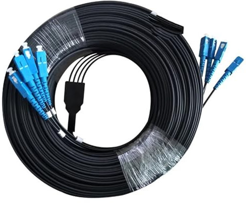 ZZWFMW Cavo patch in fibra ottica, per esterni, SC 4, FC a SC LC A, cavo patch in fibra ottica (40 m, SC A-SC)