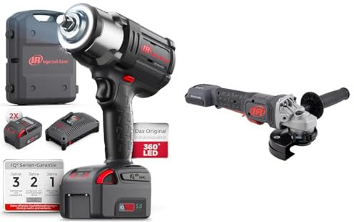Ingersoll-Rand W7172-K22B-EU Akku Schlagschrauber, 3/4 20V, 2 x BL2022 Li-Ion-Akkus 5,0 Ah und Ladegerät-Satz in 1 Tragekoffer