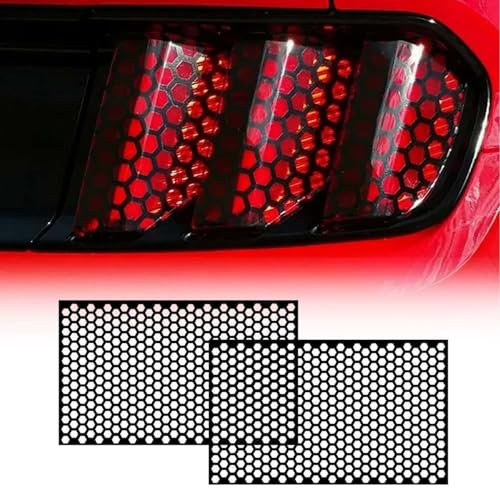 BSFYJXW 2 Stück Auto Waben Rücklicht Aufkleber für Skoda Superb MK2/MK3 3T/3V, Dekoration Wasserdichter Aufkleber Auto Außenzubehör