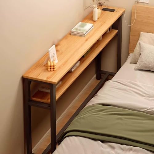 YGER JZGB Consolle Legno, Consolle Ingresso con Strumenti di Installazione, Angoli Arrotondati, per Soggiorno, Camera da Letto, Corridoio(Brown,80x20x100cm/31x8x39in)
