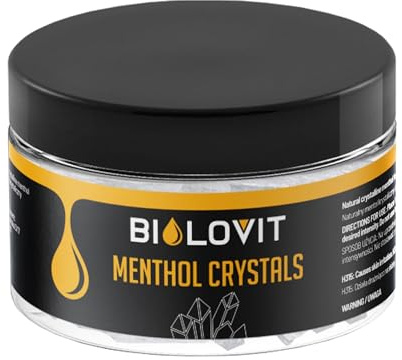 Bilovit Mentholkristalle 50 g, 100% kristallines Menthol, für Sauna, intensiver Mentholduft