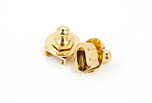 Fender® Security Strap Locks Guitar Strap Holding System Set, Colour: Gold