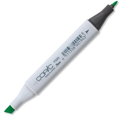 COPIC Classic Marker Typ YG - 23, New Leaf, professioneller Layoutmarker, mit einer breiten und einer feinen Spitze