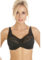 Camille Melody Lace Full Coverage Black Bra – Underwired Women's Bras with Scalloped Edge & Adjustable Straps – Elegant & Supportive Bras for Women - Black 36E