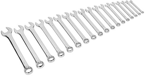 Sealey S01052 Combination Spanner Set, 360mm x 343mm x 73mm, 18 Pieces