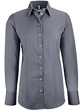 GREIFF Corporate Bluse Damen Basic Regular-Fit Anthrazit 36